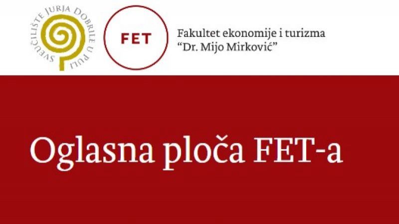 Poziv studentima FET-a za izbor...